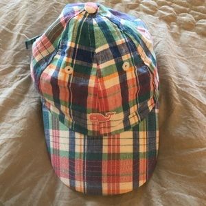 Vineyard Vines Women’s cap pink/blue EUC madras